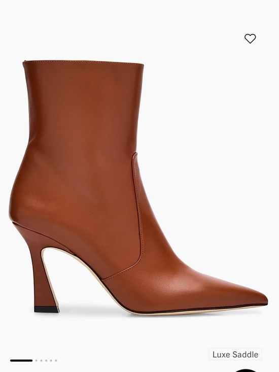 Stuart Weitzman Shoes - Stuart Weitzman Vinnie Zip Bootie 85 Luxe Saddle size 7.5
